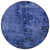 8' Round Navy Blue Round Abstract Washable Non Skid Indoor Outdoor Area Rug Transitional Style - Navy Blue Color
