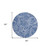 8' Navy Blue And Denim Blue Round Paisley Washable Indoor Outdoor Area Rug