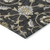8' Black Brown And Ivory Round Moroccan Washable Indoor Outdoor Area Rug