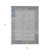 9' X 12' Taupe Beige And Blue Geometric Washable Indoor Outdoor Area Rug