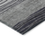 8' X 10' Gray Charcoal And Silver Striped Washable Indoor Outdoor Area Rug