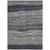8' X 10' Gray Charcoal And Silver Striped Washable Indoor Outdoor Area Rug