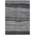 8' X 10' Gray Charcoal And Silver Striped Washable Indoor Outdoor Area Rug