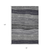 8' X 10' Gray Charcoal And Silver Striped Washable Indoor Outdoor Area Rug