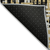 8' Black Gold And Ivory Round Abstract Washable Indoor Outdoor Area Rug