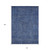 10' X 14' Navy Blue And Blue Southwestern Washable Indoor Outdoor Area Rug