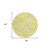 8' Yellow And Linen Round Geometric Washable Indoor Outdoor Area Rug