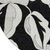 8' Black Gray And Silver Round Floral Washable Indoor Outdoor Area Rug