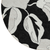 8' Black Gray And Silver Round Floral Washable Indoor Outdoor Area Rug