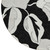 8' Black Gray And Silver Round Floral Washable Indoor Outdoor Area Rug