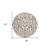 8' Taupe And Ivory Round Floral Washable Indoor Outdoor Area Rug