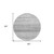 8' Gray And Silver Round Striped Washable Indoor Outdoor Area Rug - Gray, Silver