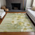 8' X 10' Sage Fern Green And Ivory Floral Washable Indoor Outdoor Area Rug - Sage, Fern Green, Ivory