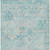 10' X 14' Teal Blue And Pink Floral Medallion Washable Indoor Outdoor Area Rug