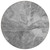 8' Gray Silver And Charcoal Round Abstract Washable Indoor Outdoor Area Rug Transitional Style - Gray, Silver, Charcoal Color