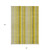 8' X 10' Gold Striped Washable Non Skid Indoor Outdoor Area Rug - Gold