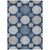 10' X 14' Navy Blue And Ivory Geometric Washable Indoor Outdoor Area Rug Transitional Style - Navy Blue, Ivory Color