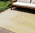 8' X 10' Gold Yellow And Wheat Nautical Washable Indoor Outdoor Area Rug