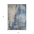 10' X 14' Navy Blue And Taupe Abstract Washable Indoor Outdoor Area Rug