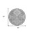 8' Gray And Ivory Round Medallion Washable Indoor Outdoor Area Rug