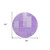 8' Lavender And Purple Round Striped Washable Indoor Outdoor Area Rug