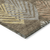 9' X 12' Chocolate Beige And Gray Floral Washable Indoor Outdoor Area Rug