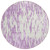 8' Lavender And Ivory Round Abstract Washable Indoor Outdoor Area Rug Transitional Style - Lavender, Ivory Color
