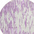 8' Lavender And Ivory Round Abstract Washable Indoor Outdoor Area Rug Transitional Style - Lavender, Ivory Color