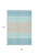 8' X 10' Teal Blue Aqua And Ivory Geometric Washable Indoor Outdoor Area Rug