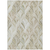 10' X 14' Khaki Tan And Beige Geometric Washable Indoor Outdoor Area Rug