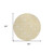 8' Yellow Wheat And Ivory Round Floral Washable Indoor Outdoor Area Rug