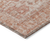 8' Coral And Pink Round Oriental Washable Indoor Outdoor Area Rug