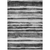 9' X 12' Charcoal And Gray Striped Washable Indoor Outdoor Area Rug