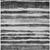 9' X 12' Charcoal And Gray Striped Washable Indoor Outdoor Area Rug