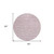 8' Blush Pink And Beige Round Striped Washable Indoor Outdoor Area Rug