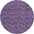 8' Purple Eggplant And Ivory Round Floral Washable Indoor Outdoor Area Rug