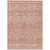 8' X 10' Salmon And Ivory Chevron Washable Indoor Outdoor Area Rug
