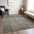 10' X 14' Taupe Brown And Beige Patchwork Washable Indoor Outdoor Area Rug