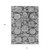 10' X 14' Gray Charcoal And Silver Floral Washable Indoor Outdoor Area Rug