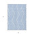 9' X 12' Blue and Ivory Geometric Washable Non Skid Indoor Outdoor Area Rug