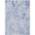 8' X 10' Sky Blue And Denim Blue Floral Washable Indoor Outdoor Area Rug - Sky Blue, Denim Blue