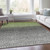 10' X 14' Fern Green And Gray Abstract Washable Indoor Outdoor Area Rug - Fern Green, Gray