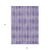 9' X 12' Purple Geometric Washable Non Skid Indoor Outdoor Area Rug