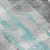 10' X 14' Teal Blue And Gray Striped Washable Indoor Outdoor Area Rug