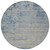 8' Navy Blue And Beige Round Abstract Washable Indoor Outdoor Area Rug - Navy Blue, Beige