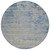 8' Navy Blue And Beige Round Abstract Washable Indoor Outdoor Area Rug - Navy Blue, Beige