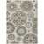 9' X 12' Beige Taupe And Brown Floral Medallion Washable Indoor Outdoor Area Rug