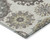 9' X 12' Beige Taupe And Brown Floral Medallion Washable Indoor Outdoor Area Rug