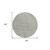 8' Pewter And Beige Round Floral Washable Indoor Outdoor Area Rug