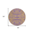 8' Purple And Copper Round Animal Print Washable Indoor Outdoor Area Rug